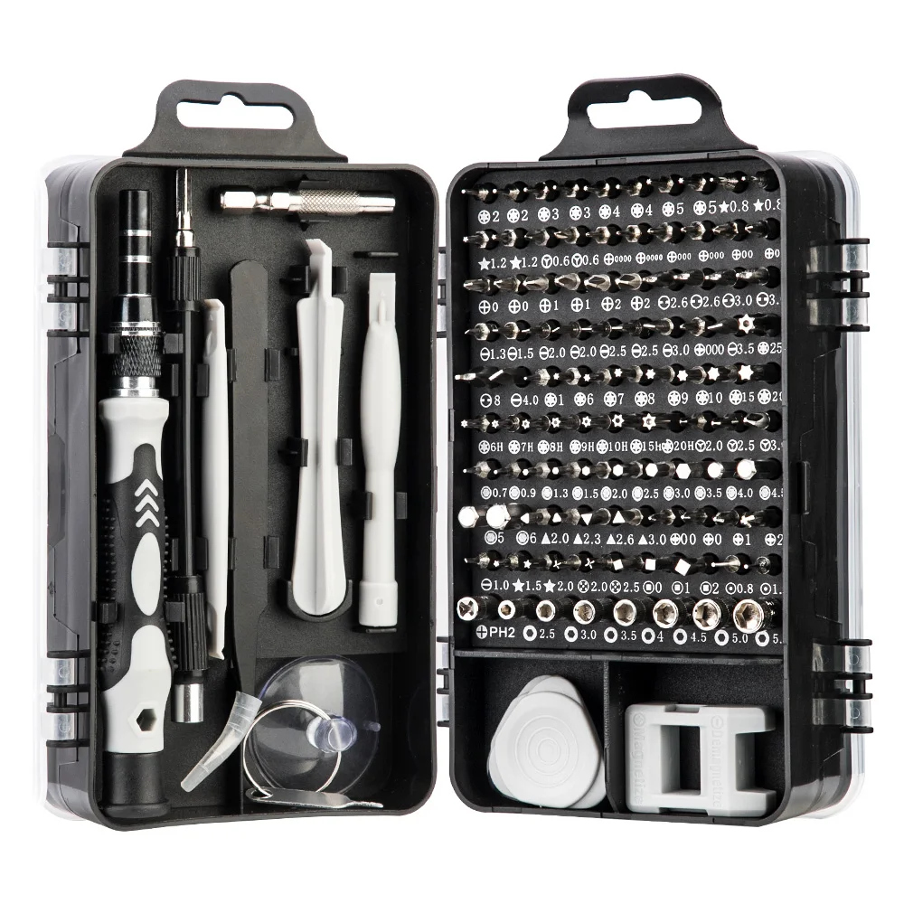 Torque Screwdriver 115 in 1 Precision Screwdriver Set Multi-function Chrome Vanadium Steel Screwdriver Hand Tools Set OEM