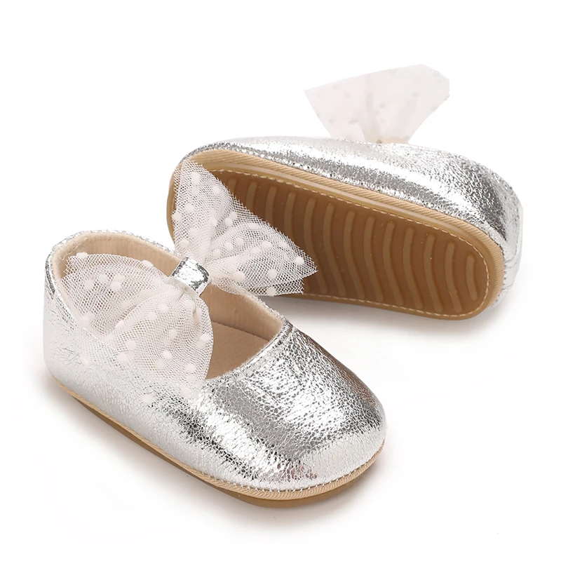 New Spring and Autumn New Cotton Rubber Sole Princess Shoes 0-18 Girl Baby Walking Shoes