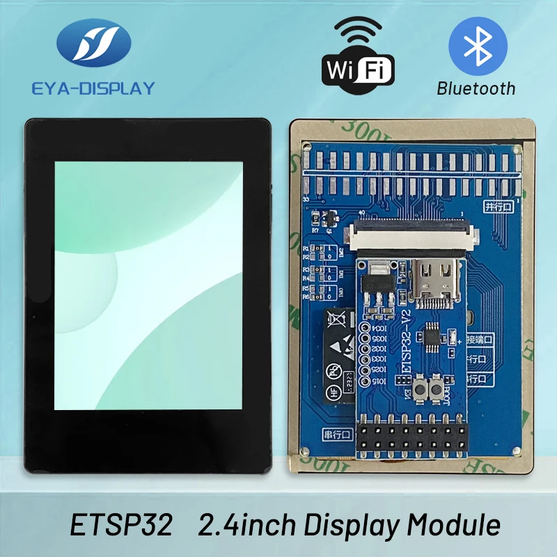 

ESP32 2.4-inch 240 * 320 Intelligent Display Screen Arduino LVGL WIFI&Bluetooth Development Board 2.4-inch LCD IPS Full View