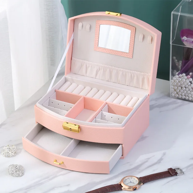 Mirosy Jewelry Box with Drawer Organizes Your Jewelry in Style