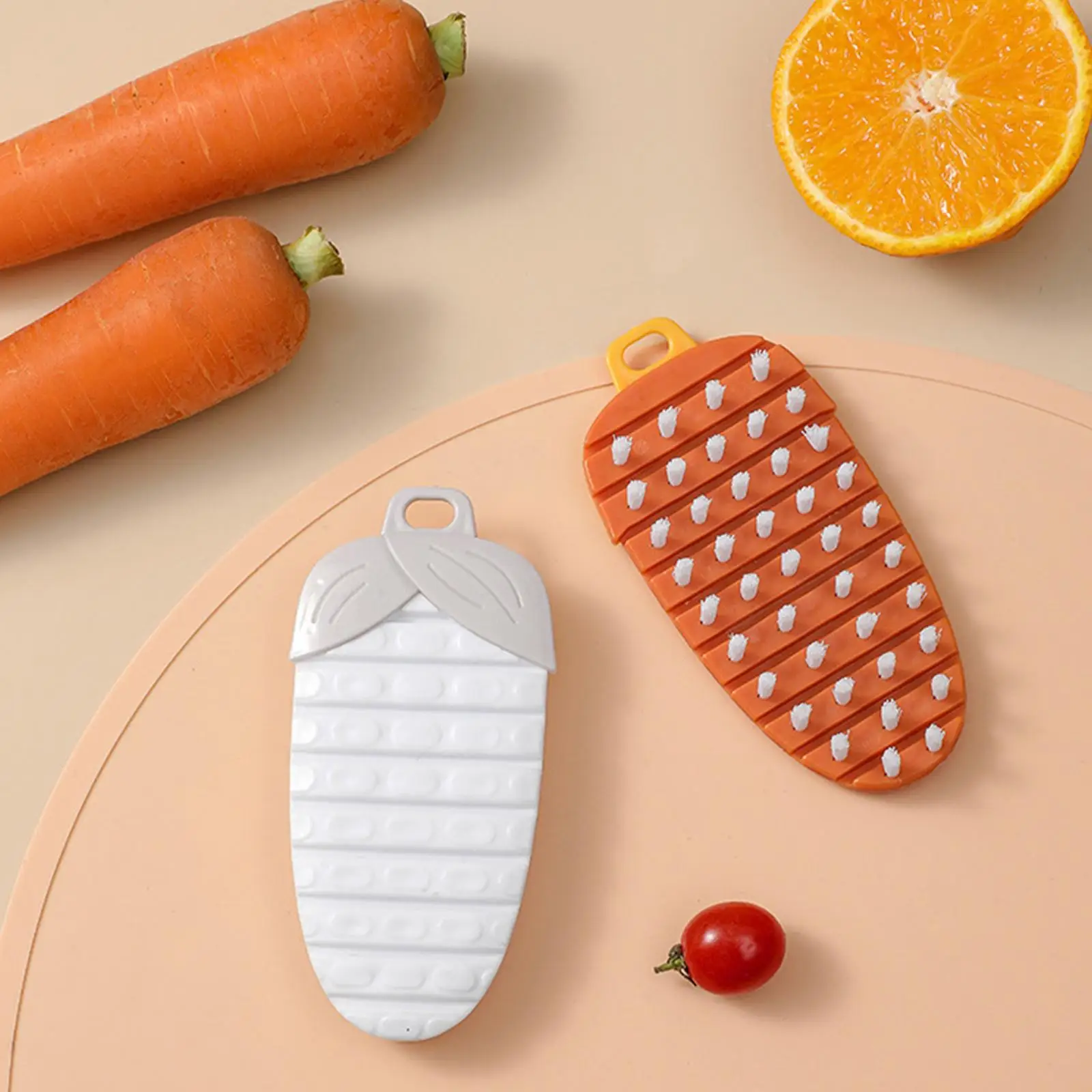 Multifunction Vegetable Fruit Cleaning Brush Flexible Carrot Brush Cleaning Kitchen Accessories Tools Potato Benda S6G3