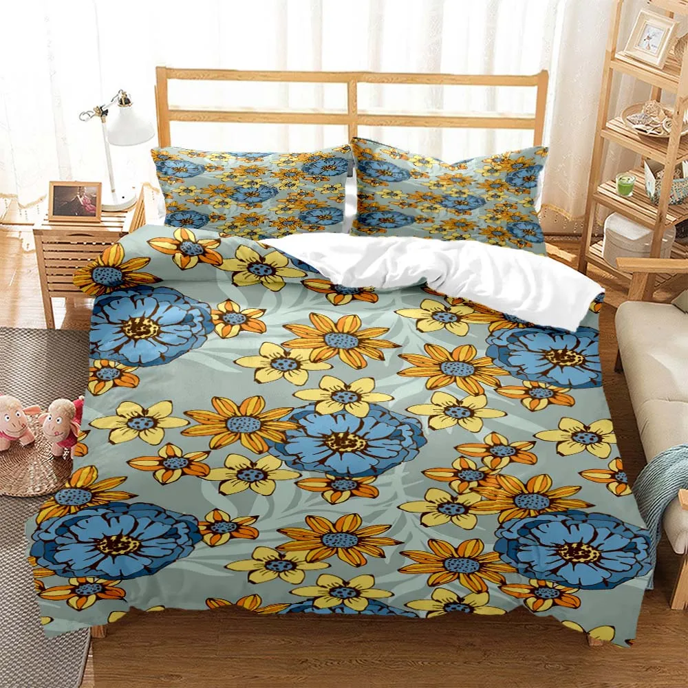

Little Daisy Digital Print Polyester Bedding Sets Child Kids Covers Boys Bed Linen Set for Teens bedding set bed comforter set