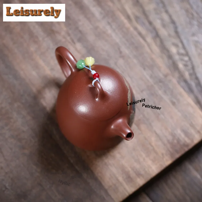 280ml Antique Yixing Purple Clay Teapots Handmade Qin Quan Pot Raw Ore Purple Mud Kettle With Strainer Zisha Teaset Tea Services