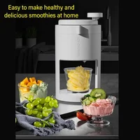 Machine à glace pilée manuelle avec gobelet en verre pour smoothies, broyeur de glace, lame 40Cr13, machine à cones de neige pour usage domestique 3