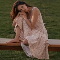Oligai Summer Elegant Midi Dress 2025 New Arrivals Lace Up Floral Print Dress Women Sexy Corset Dress for Holiday Birthday - Image 5