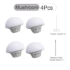 4 Pcs White Mushroom