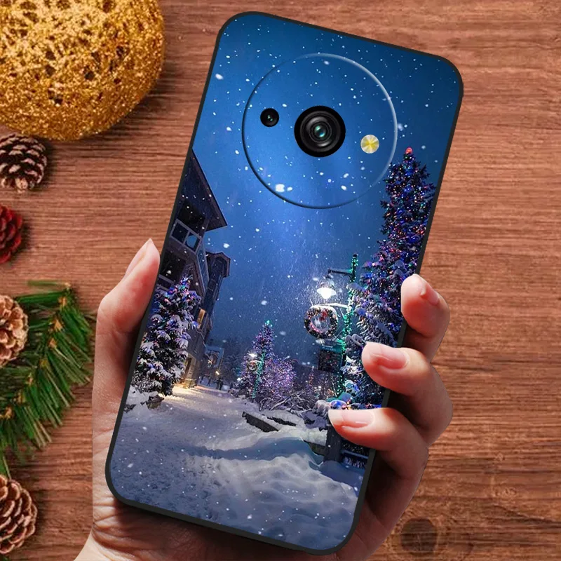 Luxury Christmas Painted Silicone Soft Phone Cover Case