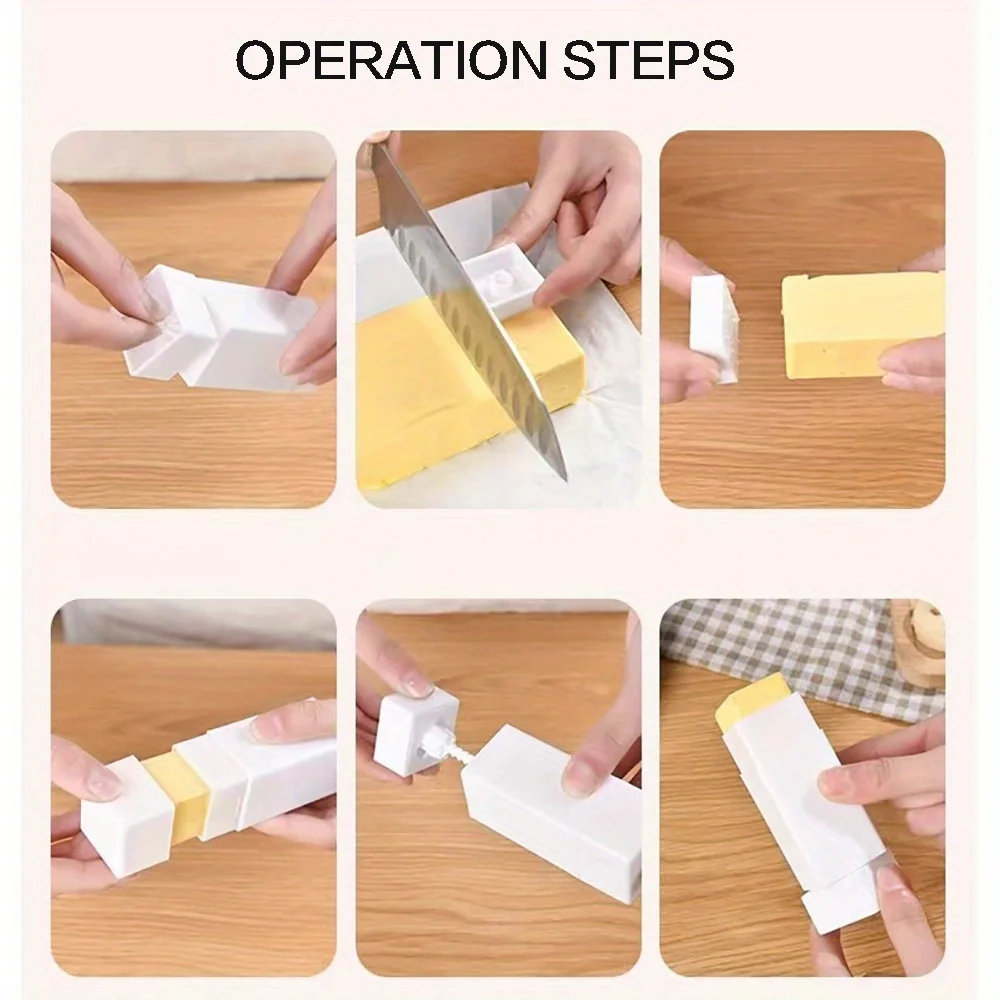 Description Picture 2 of itemHandy Solid Butter Spreader Holders Sticks Plastic Storage Box Small Kitchen Baking Tools Container Cheese Keeper Case 1PC