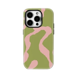 Luxury Double - Layer Phone Case with Botanical Whimsy Design - iPhone 14 Plus (FLR - 327FLR1015A42)