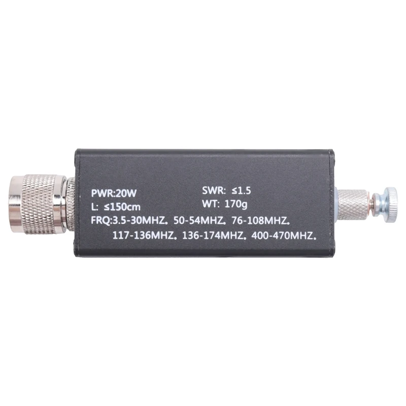 Hamgeek Mini-ANT 20W QRP Shortwave All Band Tuned Antenna Tuner With M-Head 5Mhz-55Mhz