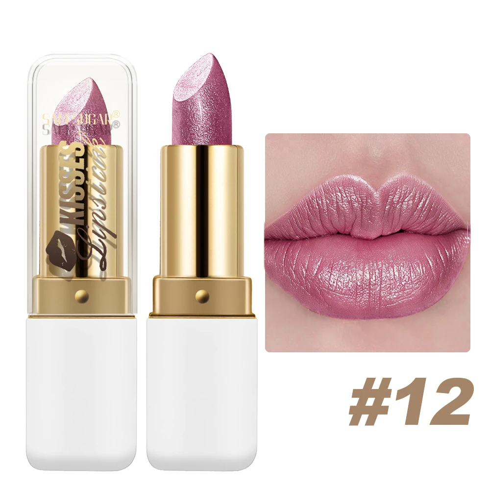 Shimmering Waterproof Pearl Lip Gloss - Easy Application, Non-Sticky, Long-Lasting Shine