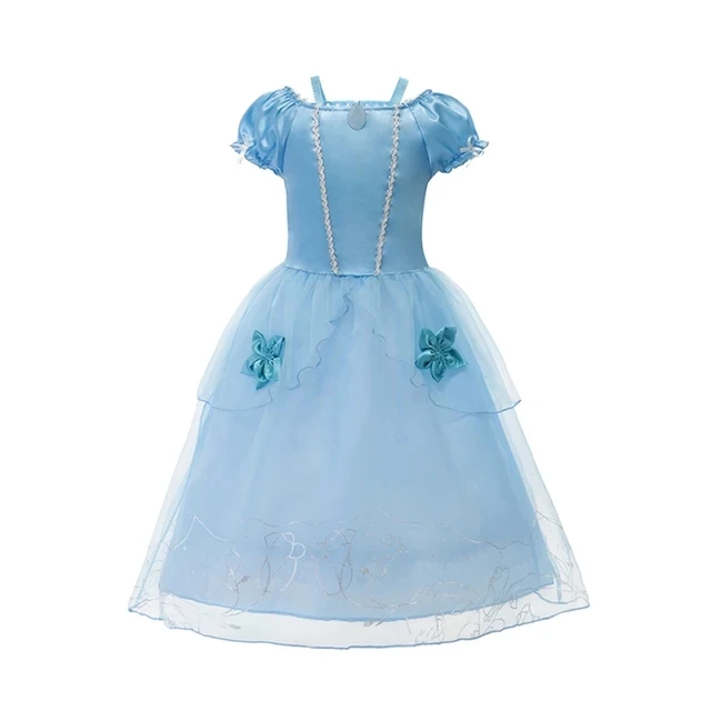 thumbnail image 1 of Disney-disfraz de Anna y Elsa para niños, vestido de princesa para niñas, Cosplay de melocotón, traje de fiesta de Carnaval de Navidad, 1 of 5