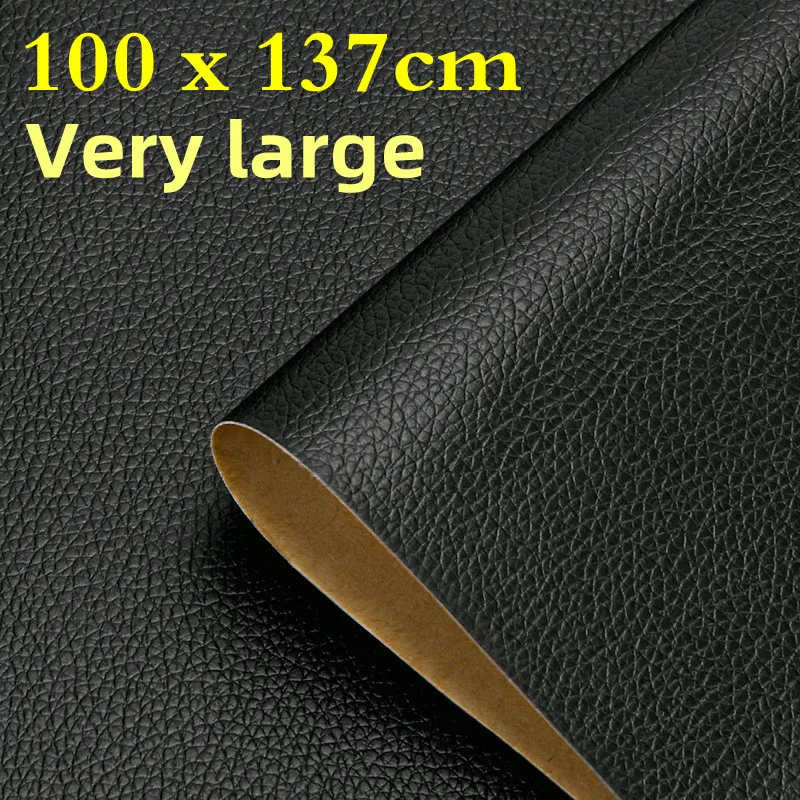 Pinsheng Leder Patch Kit Selbstklebende Schwarz 40*137cm Leder Patch