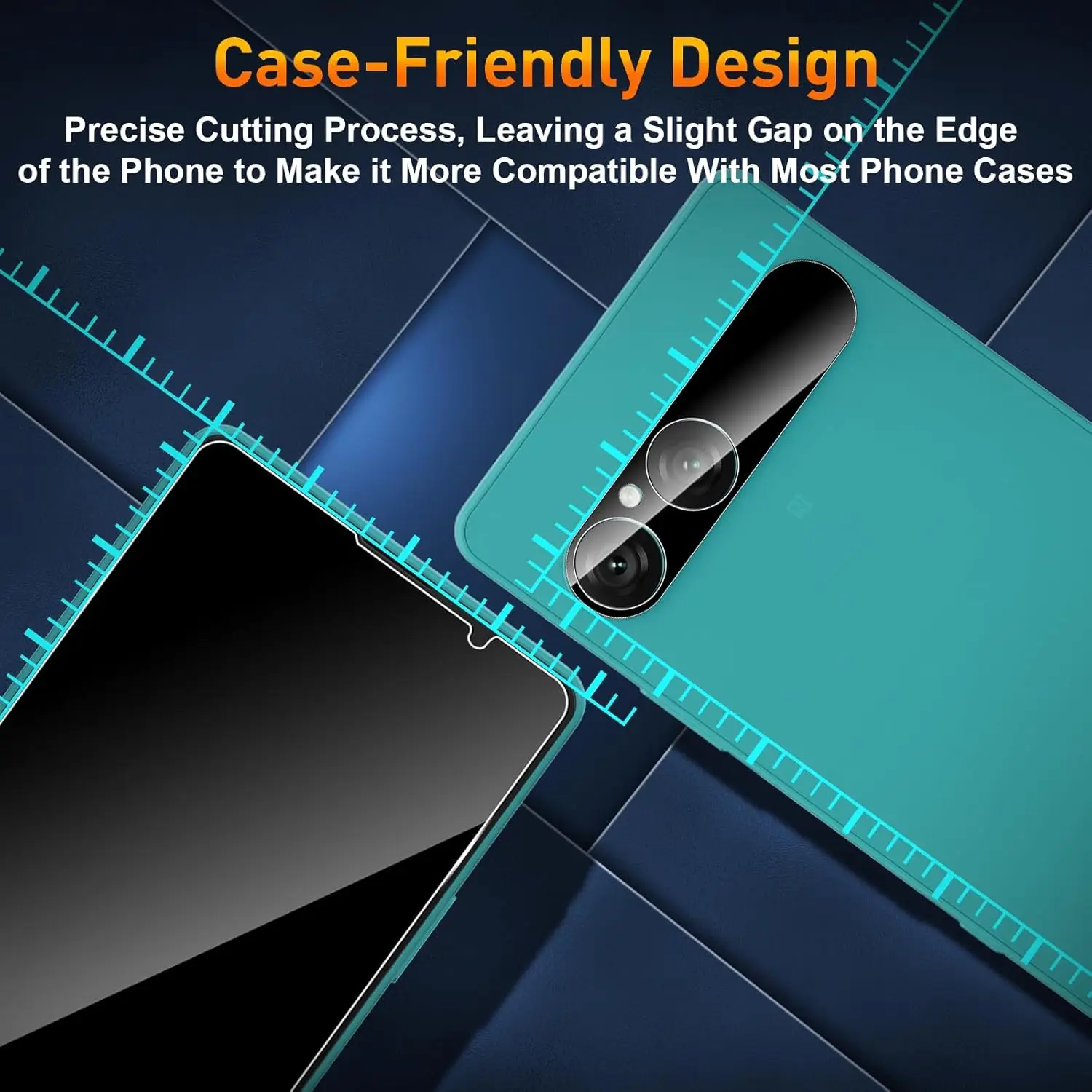 Premium 2.5D 9H Privacy Screen Protector - Anti-Spy Protective Shield