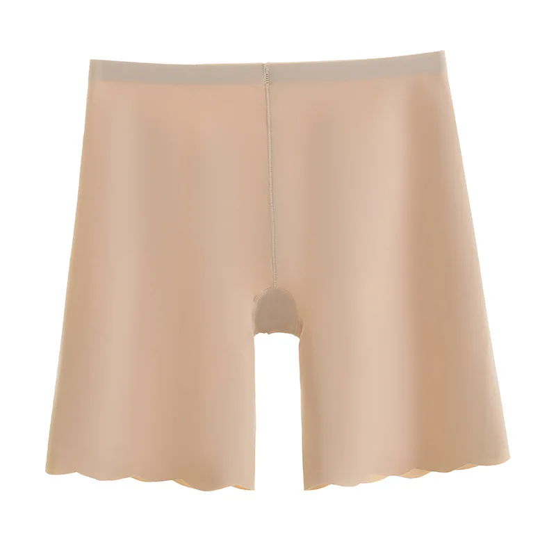 Seamless Safety Shorts Panty For Women High Waist Summer Breathable Ice Silk Underwear Anti Rubbing Under Skirt Boxers Female