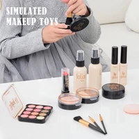 Simulated Makeup Toys, Play Cosmetics Girl Gifts Fake Makeup Set Toy Simulated Lipstick Powder Blusher Not Real Makeup for Kids