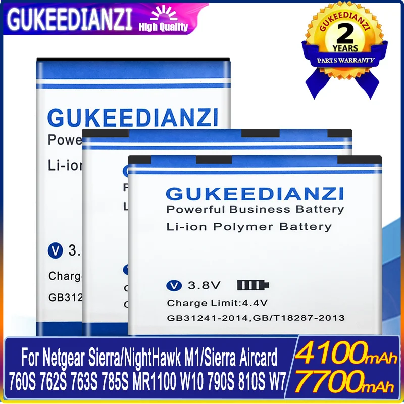 

4100/7700mAh Battery W-7 W-10 W-3 For Netgear Sierra 753S 754S 778S/760S 762S 763S 785S/NightHawk M1 MR1100/Aircard 790S 810S W7