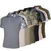Men's Outdoor Sport Tactical T-shirt Breathable US T Shirts Combat Shirts Camo Hunt Shirts for Men Camping Hiking Climbing Tees 1