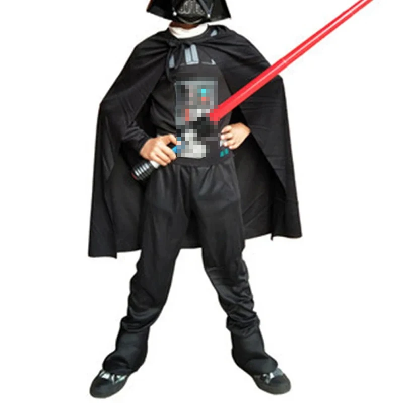 Kids Cosplay Costume CHildren Kids Boy GIrl Darth Cosplay Costumes Children Movie Cos Sets With Swords And Mask Halloween Decor Clothes Hero