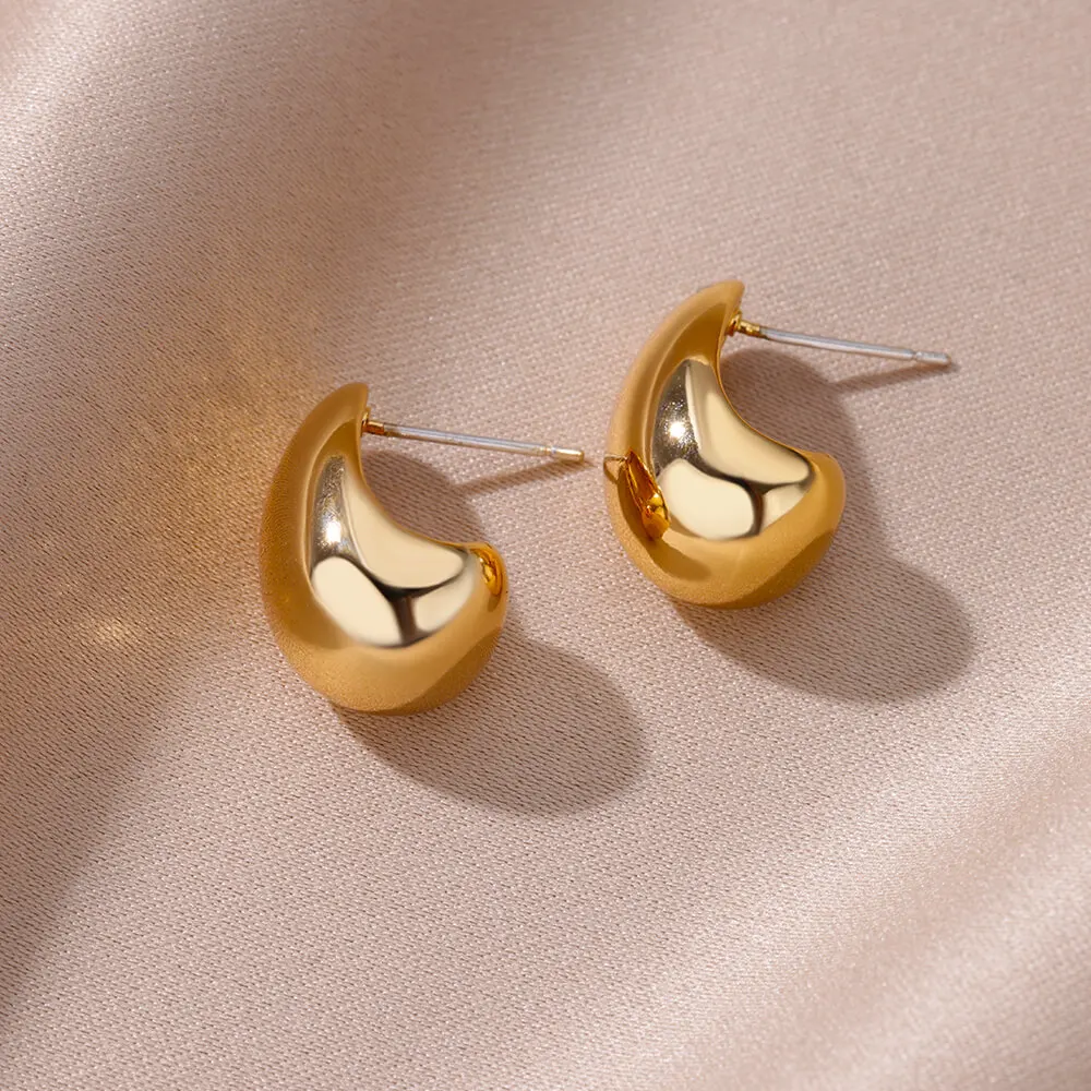 Gold Plated Drop Earrings For Women