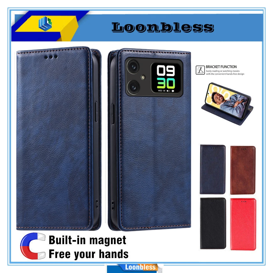 Leather Flip Wallet Phone Holster and Case