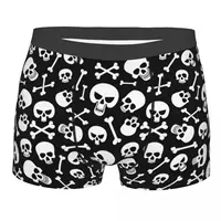 Fashion Horror Skeleton Gothic Death Skull Boxers Shorts Panties Male Underpants Comfortable Briefs Underwear 1