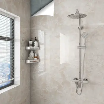 20 เมตรกาววอลล์เปเปอร์ห้องน้ําสติกเกอร์กันน้ําผนังห้องน้ํา Renovation ฟอร์มาลดีไฮด์ฟรีตกแต่งห้องครัวสติ๊กเกอร์ติดผนัง 1