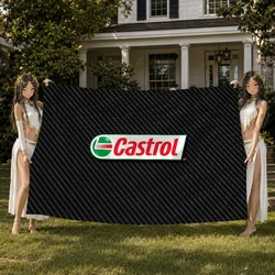Enhanced Castrol Moto Oil Decorative Outdoor Flag for Home, Camping, Party, Club, and Garden Display (Z4)