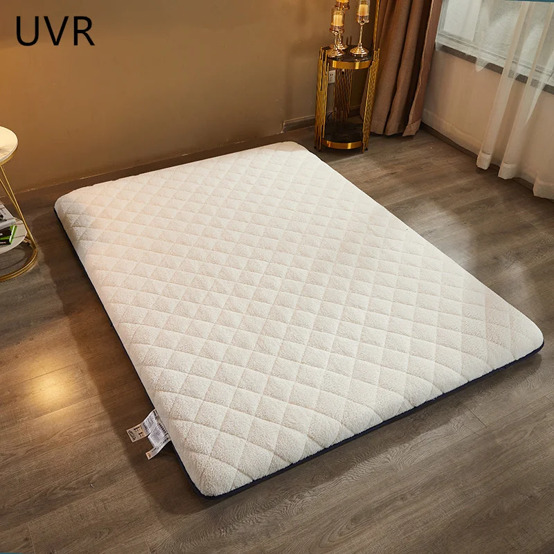 UVR Collapsible Thicken Lambswool Antibacterial Mattress Tatami Pad Bed Single Double Full Size Floor Mat Mattresses For |