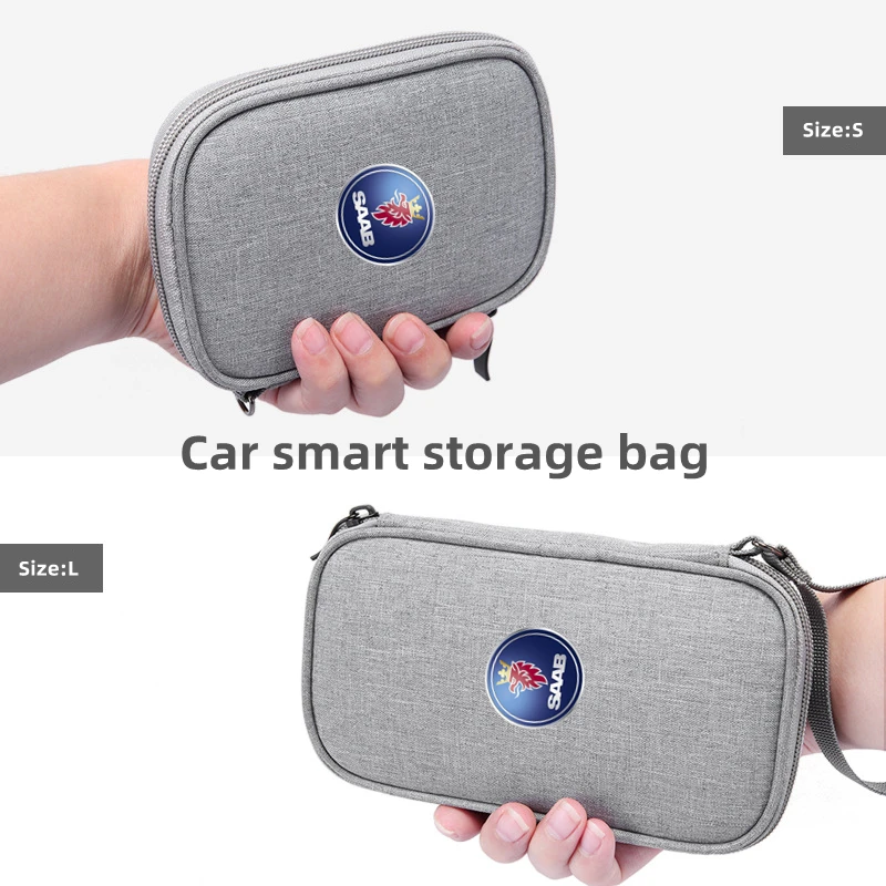 

NEW Waterproof Car key car driver's license USB Earphone Storage bag For SAAB SCANIA 95 93 9000 900 9-7 600 99 9-X 97X Turbo X M
