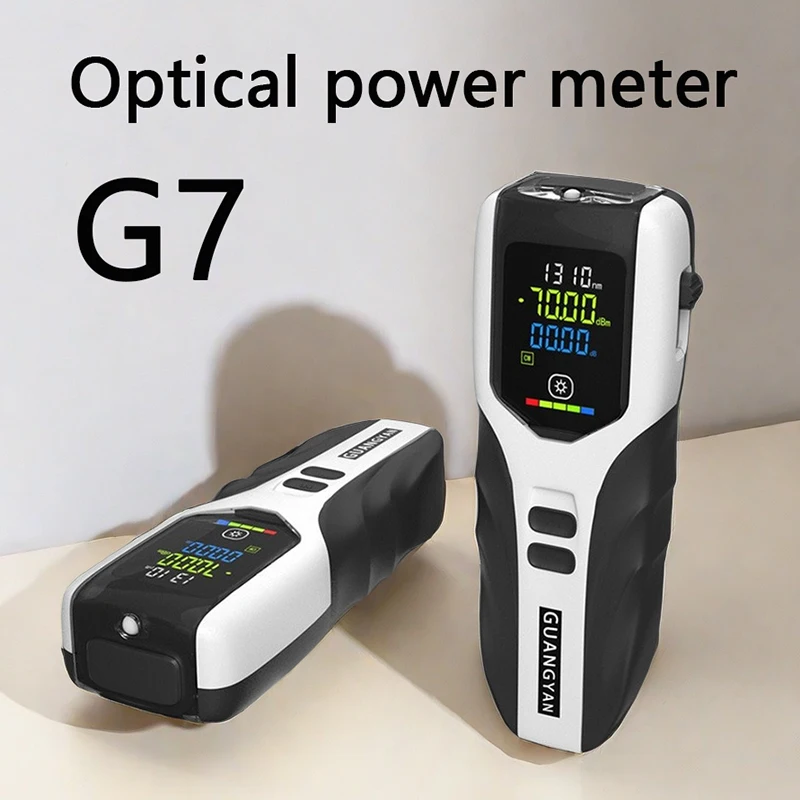 

G7 Fiber Optical Power Meter -70 to +3/-70 to +10/-50 to 26dBm Portable Optic Cable Tester Optional Connector OPM