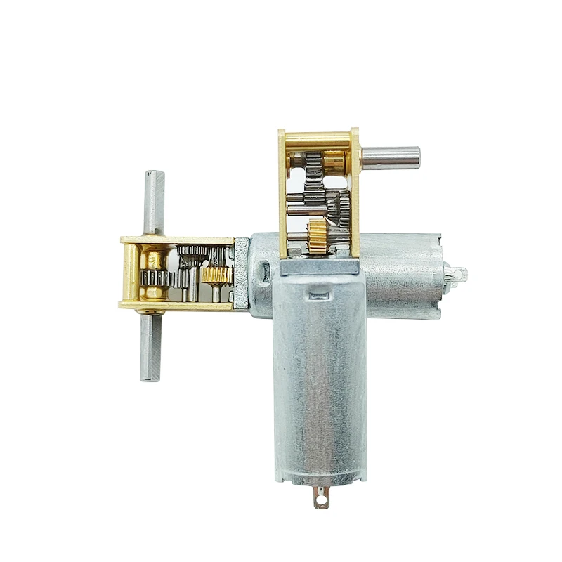 DC3V 6V 12V 1218-050 Mini 050 Gear Motor Single/ Dual/ Long Shaft 4RPM-381RPM Slow Speed High Torque Worm All Metal gearbox Motor