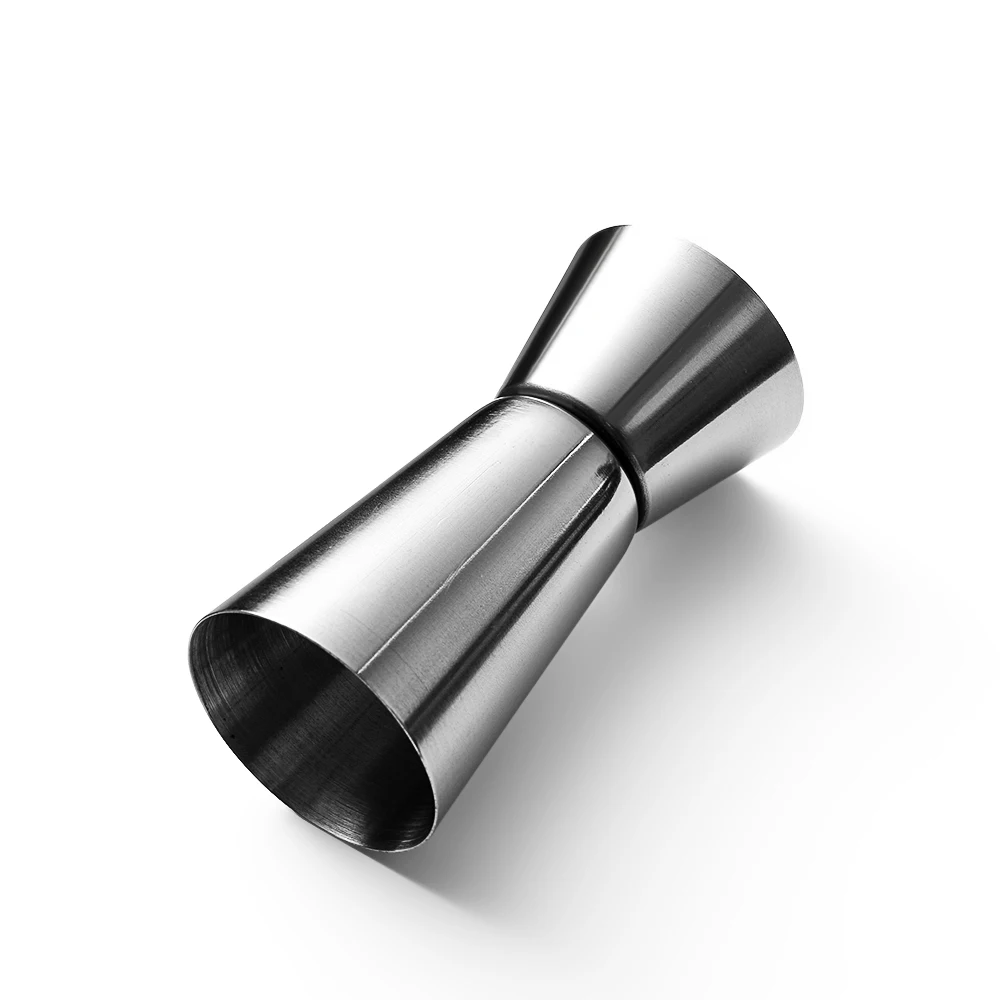 Double Head Design Cocktail Shaker Measure Jigger Cup 15/30ml 25/50ml Stainless Steel Measure Cup Dual Shot Drink Bar Tools