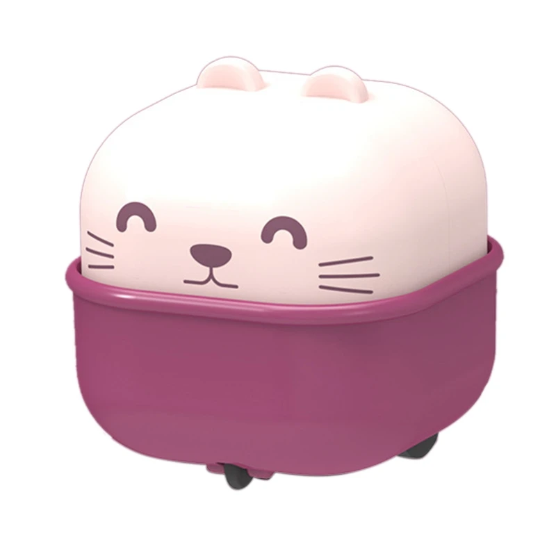 

Children's Cartoon Cute Cup Pet Press Slide Toys Car Return Force Inertia Mini Inertial Vehicle Boy Girl Wind Up
