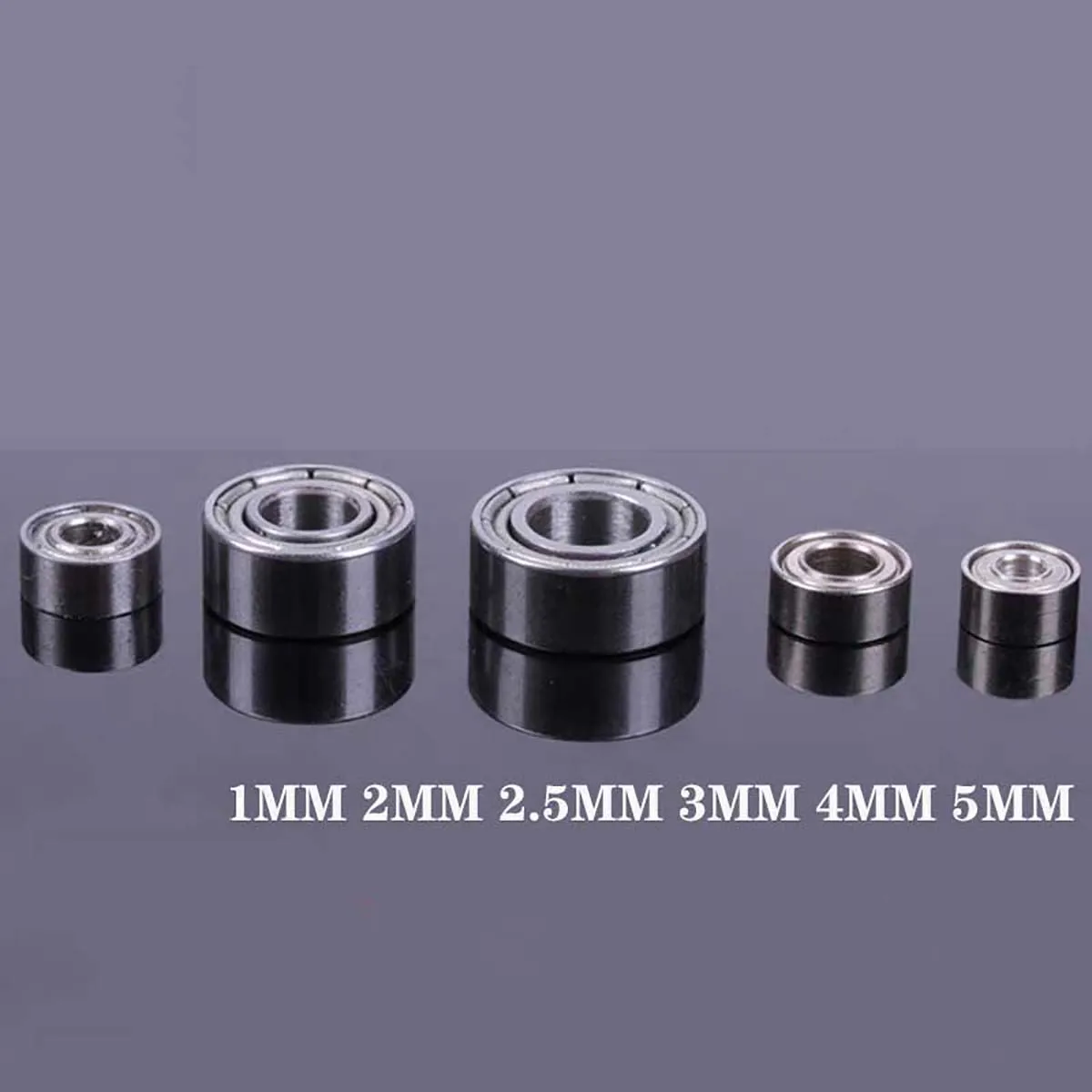 

2Pcs Deep Groove Ball Bearings Inner Diameter 2mm 2.5mm 3mm 4mm 5mm DIY Remote Control Car Model Materials Miniature Bearings