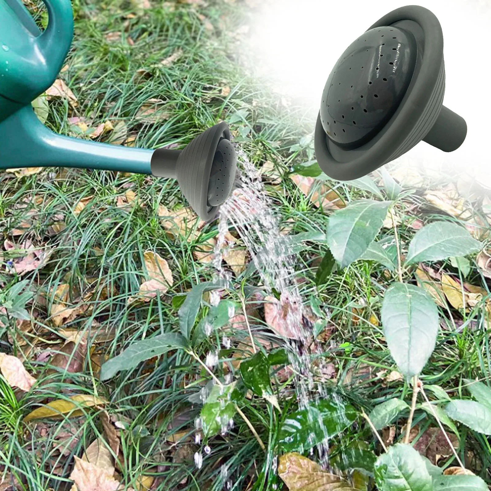 Garden Watering Can Rose Water Garden Watering Can TPR Plastic Rose Water Sprinkler Head Spray Spout Portable GaHead Spray Spout