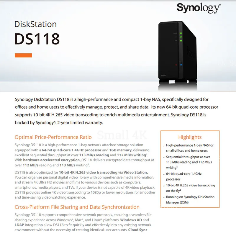 Synology-nfsネットワークストレージ,1gbのストレージ,ddr4 ram,hdas,ネットワークストレージのエンクロージャー  AliExpress