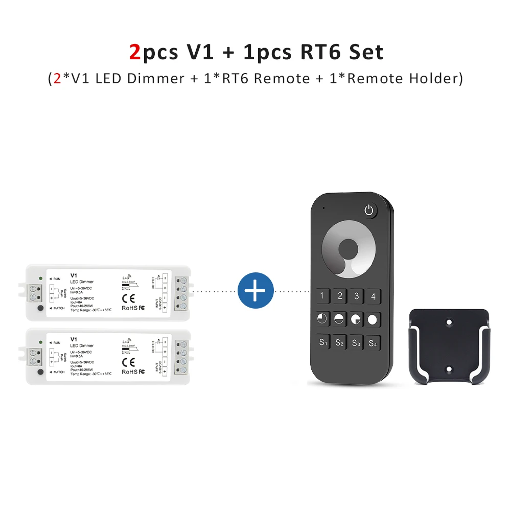 ตัวเลือกสินค้า รีโมทคอนโทรลแสง LED ไร้สาย 4 โซน