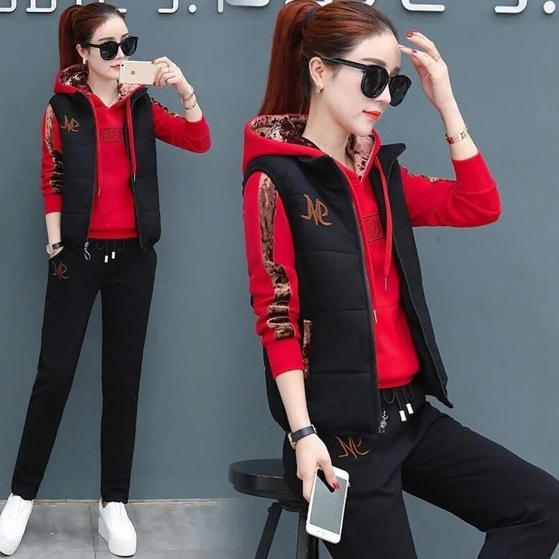 المرأة عارضة أزياء الخريف الشتاء جديد بذلة رياضية...