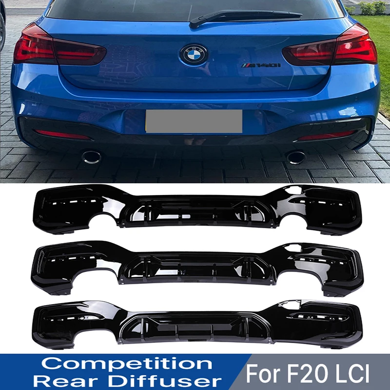 M Tech Sport Competition Rear Bumper Diffuser Spoiler Lip For Bmw 1 Series F20 F21 Lci M135i