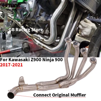 Slip On For Kawasaki Ninja 900 Z900 2017 2018 2019 2020 Motorcycle Full System Modifed Exhaust Escape Front Middle Link Pipe