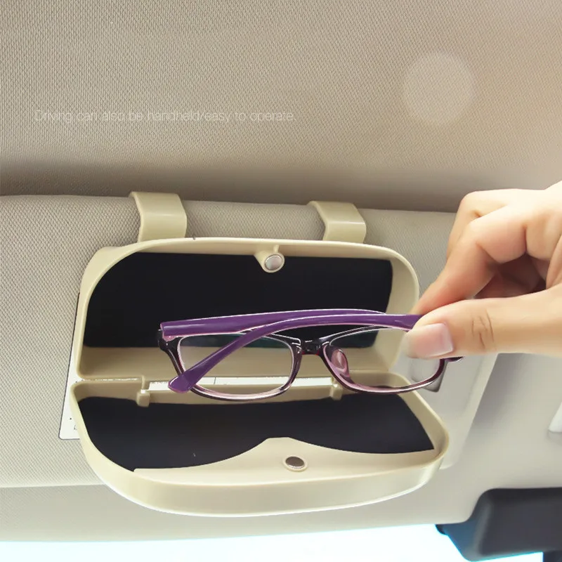 

Glasses Holder Magnetic Car Sun Visor Glasses Case Organizer Glasses Storage Box Holder Visor Sunshade Car Holder For Glasses
