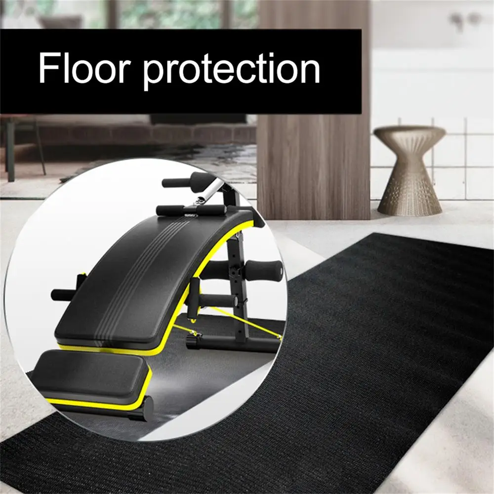 Description Picture 3 of item1pcs Yoga Mat Exercise Mat For Treadmill Non Slip Exercise Bike Mats For Trainer Hardwood Floor Carpet Protection For Cycling