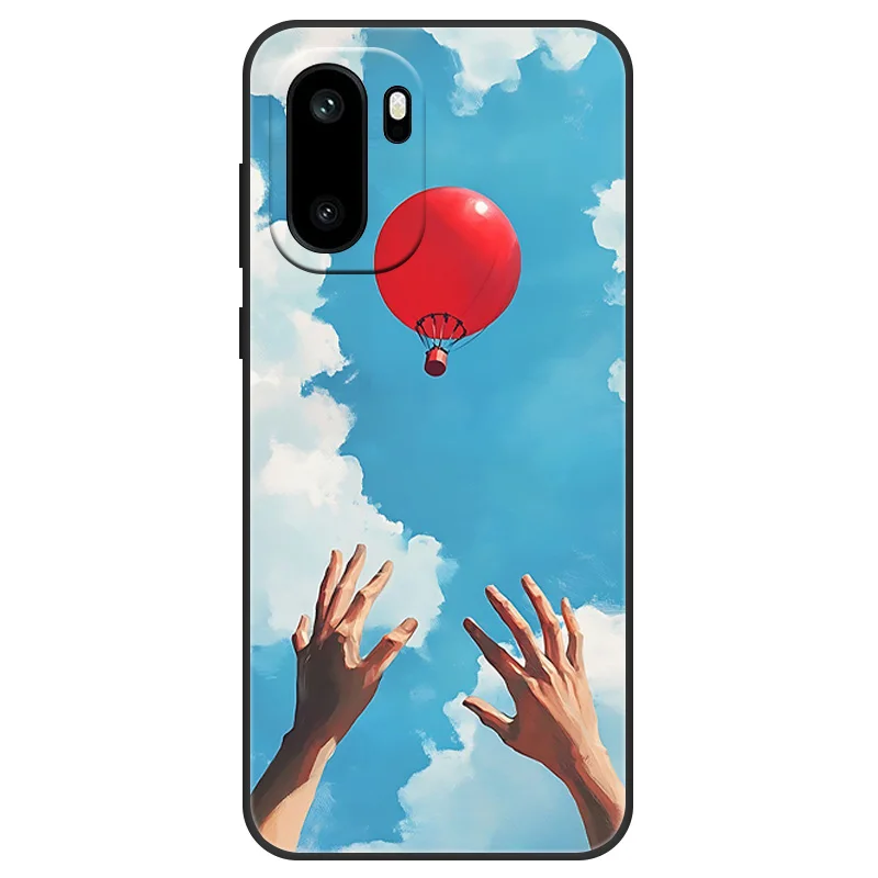 Cute Flower Print Soft Silicone Case - Protective Cover