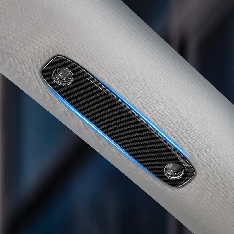 

Carbon Fiber Reading Light Cover Trim For Tesla Model 3 Model Y 2017-2023 Car Interior Accessories Patch Imitate