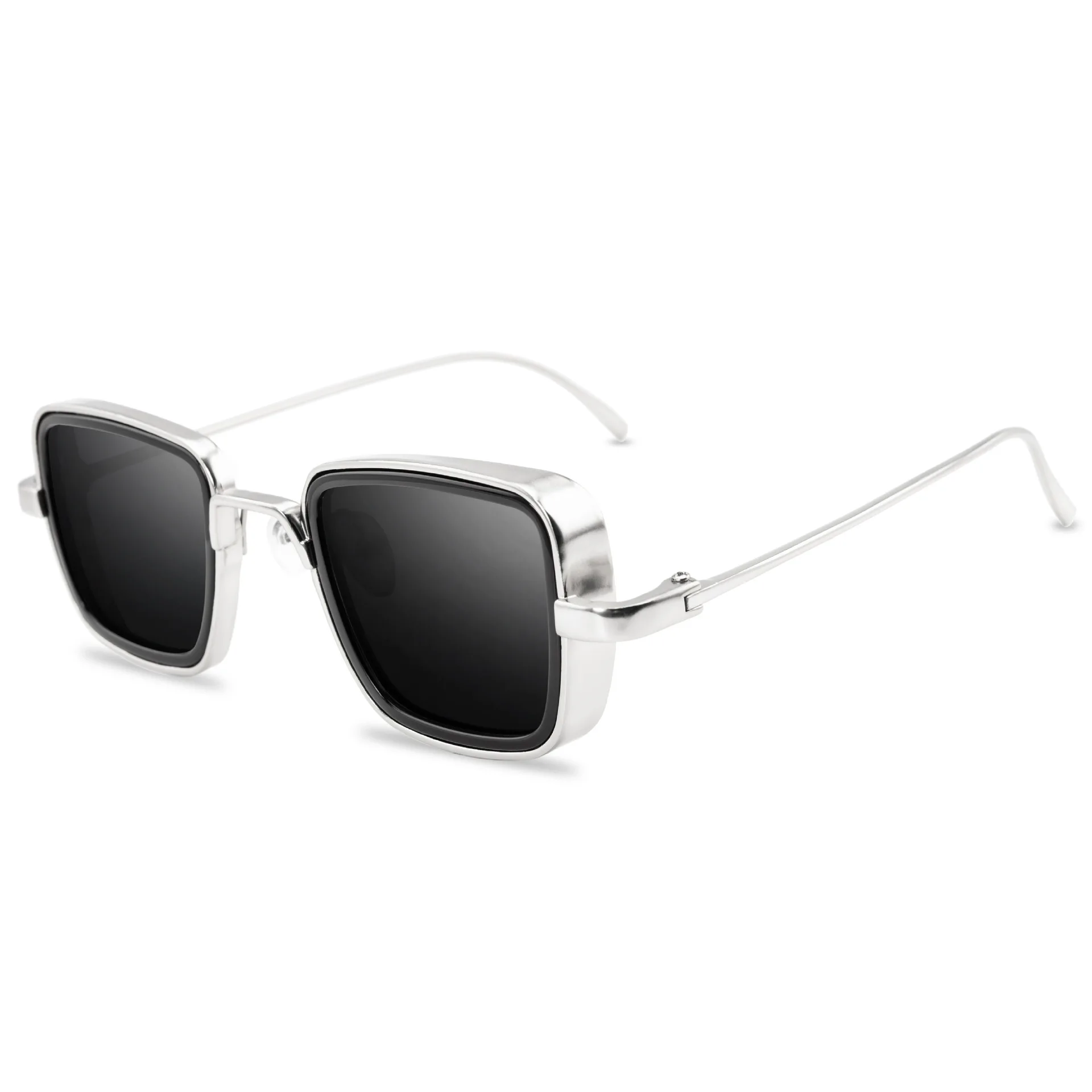 Vintage Steampunk Square Sunglasses - Unisex Brand Designer Colorful Summer Shades