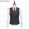 Thorndike 2023 Classic Glen Plaid 3 Piece Vintage Men Suits Winter Jacket Vest Pants Tailor-Made Business Office Wedding 4