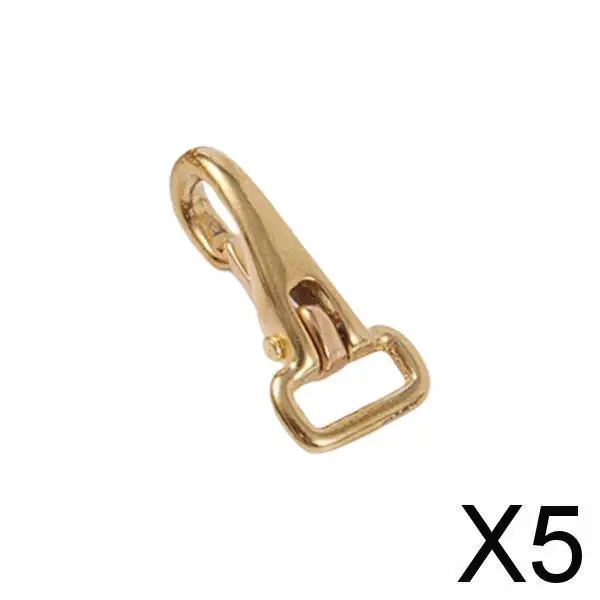 

5X Brass Lobster Clasps Clips Carfts Snap Hook Halter Snap Hooks for DIY Sewing