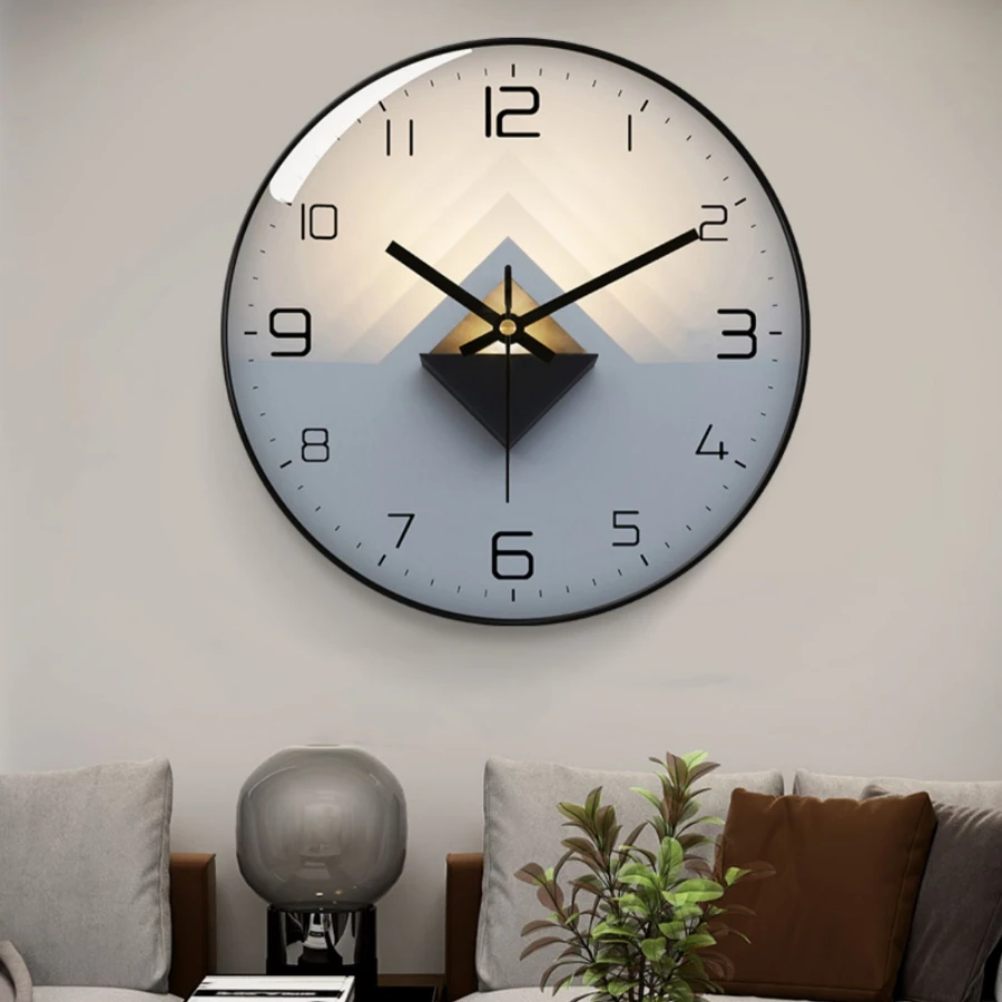 

Elegant Bedroom Wall Clock Minimalist Digital Luxury Circular Clock Wall Hanging Wall Decor Relogio De Parede Home Decoration