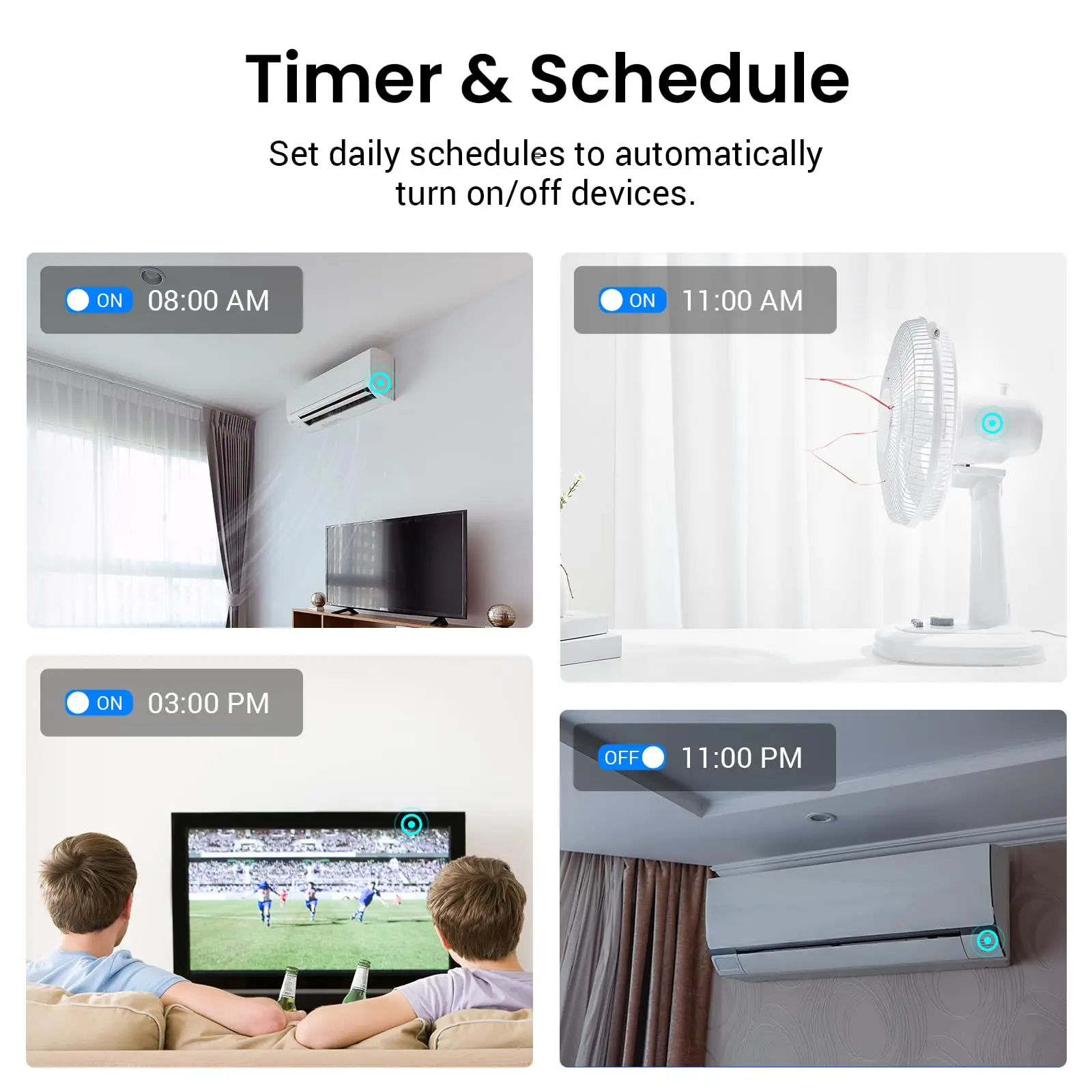 브로드링크 RM5 플러스 범용 적외선 리모컨 WiFi 스마트 홈 리모컨 (TV, 에어컨, 선풍기용) 음성 제어 지원, 알렉사, 구글 어시스턴트 호환